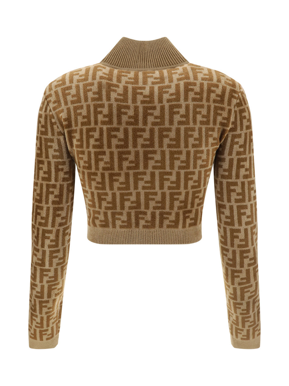 Cashmere Cropped Sweater - Camel