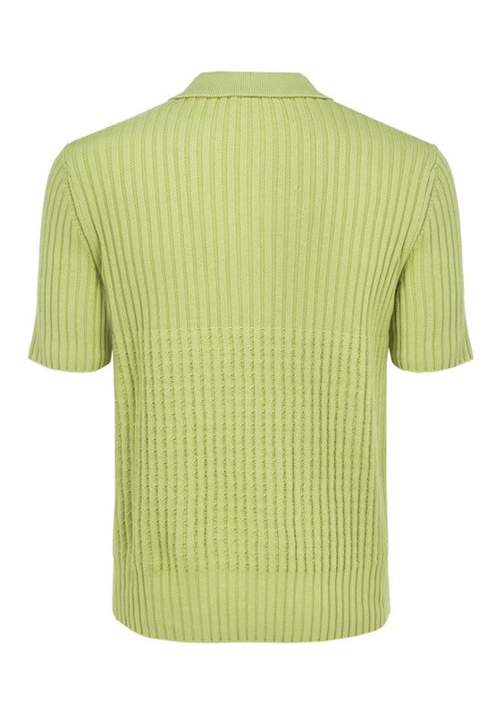 Knit Polo Shirt - Green