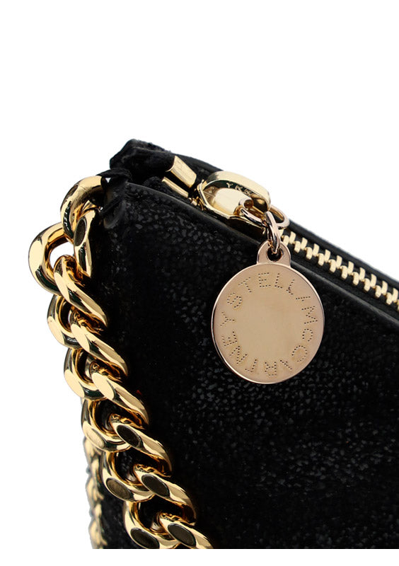 Falabella Zip Mini Shoulder Bag - Black
