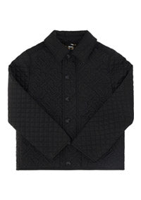 Monogram Quilted Panel Jacket - Black
