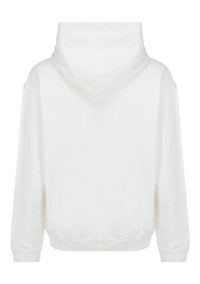 Reverse Logo Hoodie - White