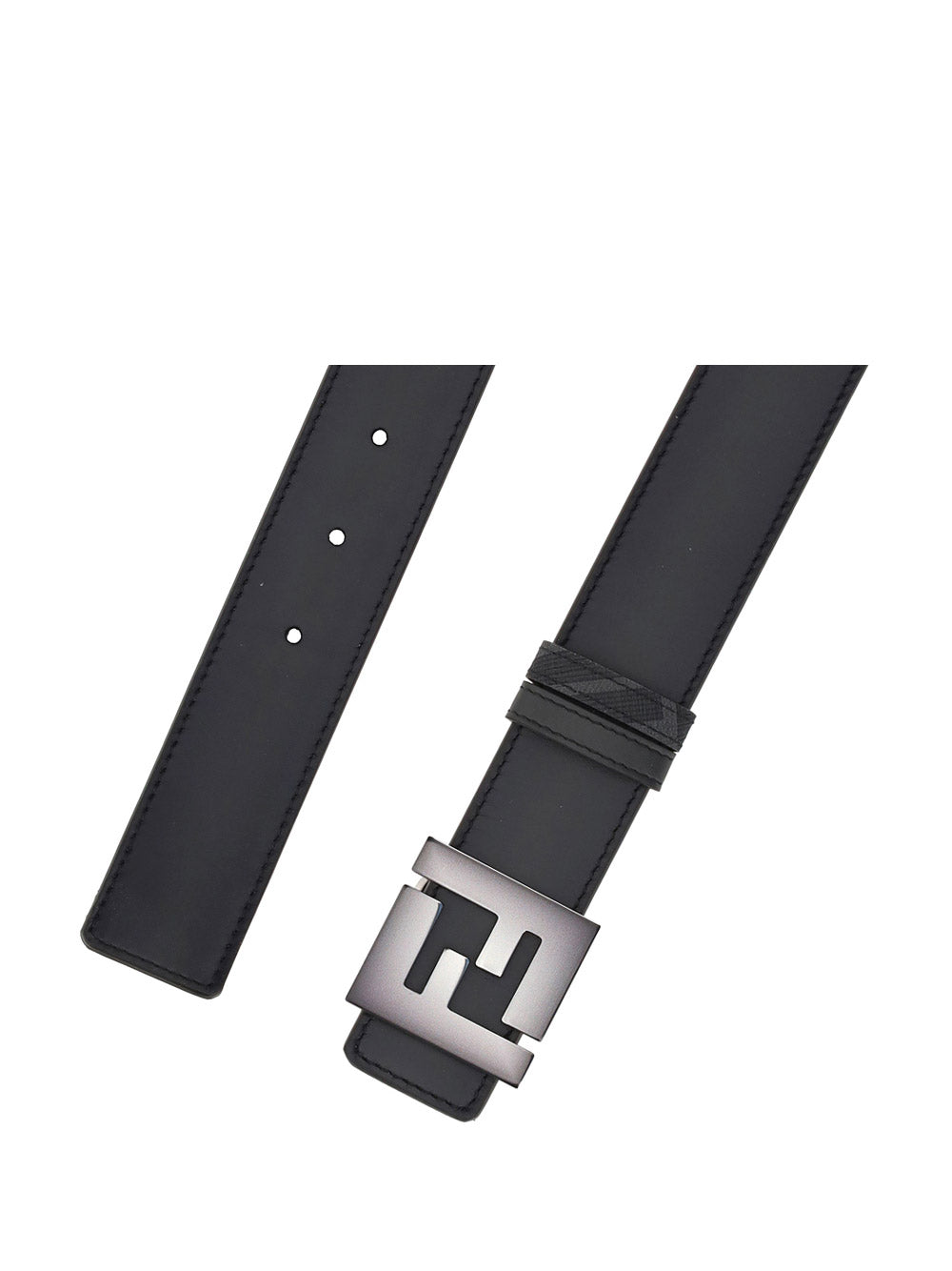 Leather Belt - Black / Grey
