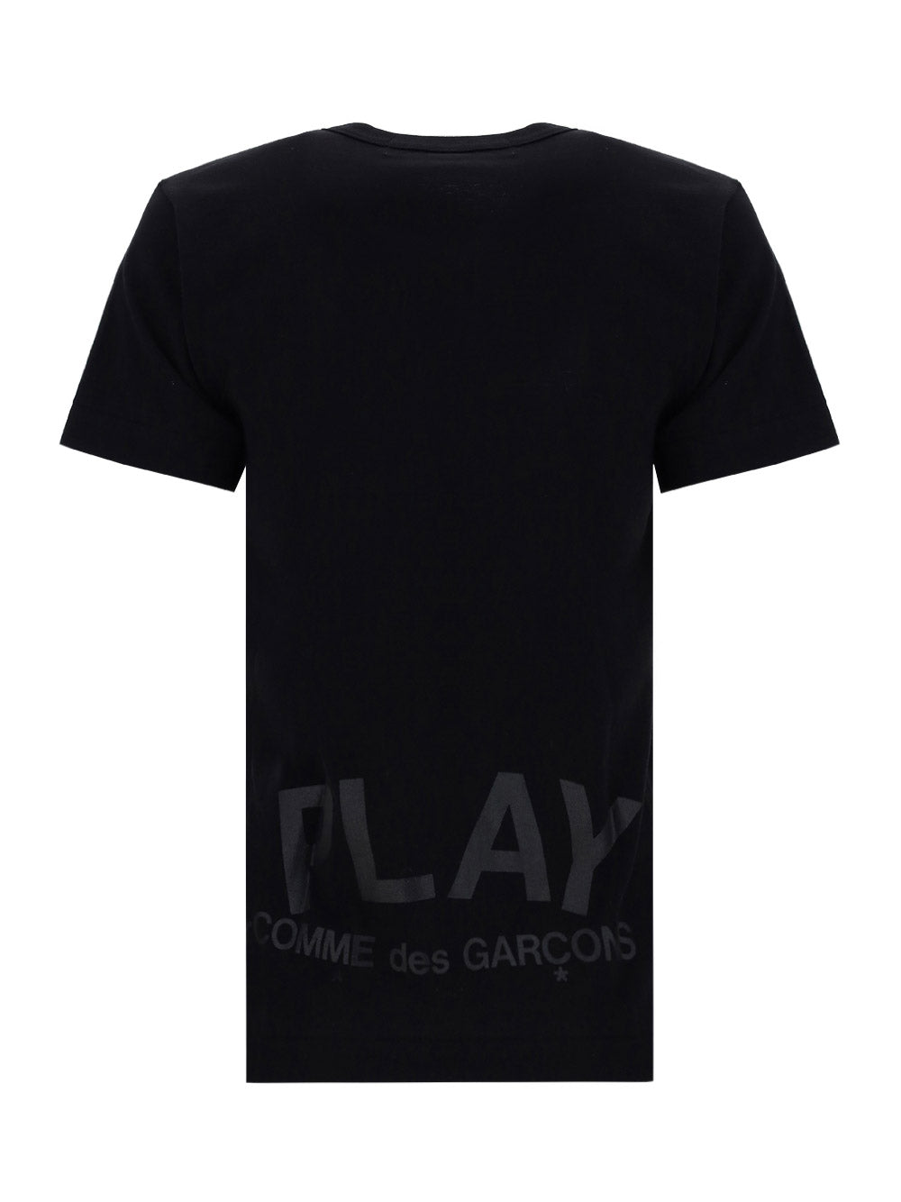 Tonal Heart Print T-shirt - Black.