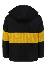 FF Jacquard Motif Puffer - Black / Yellow