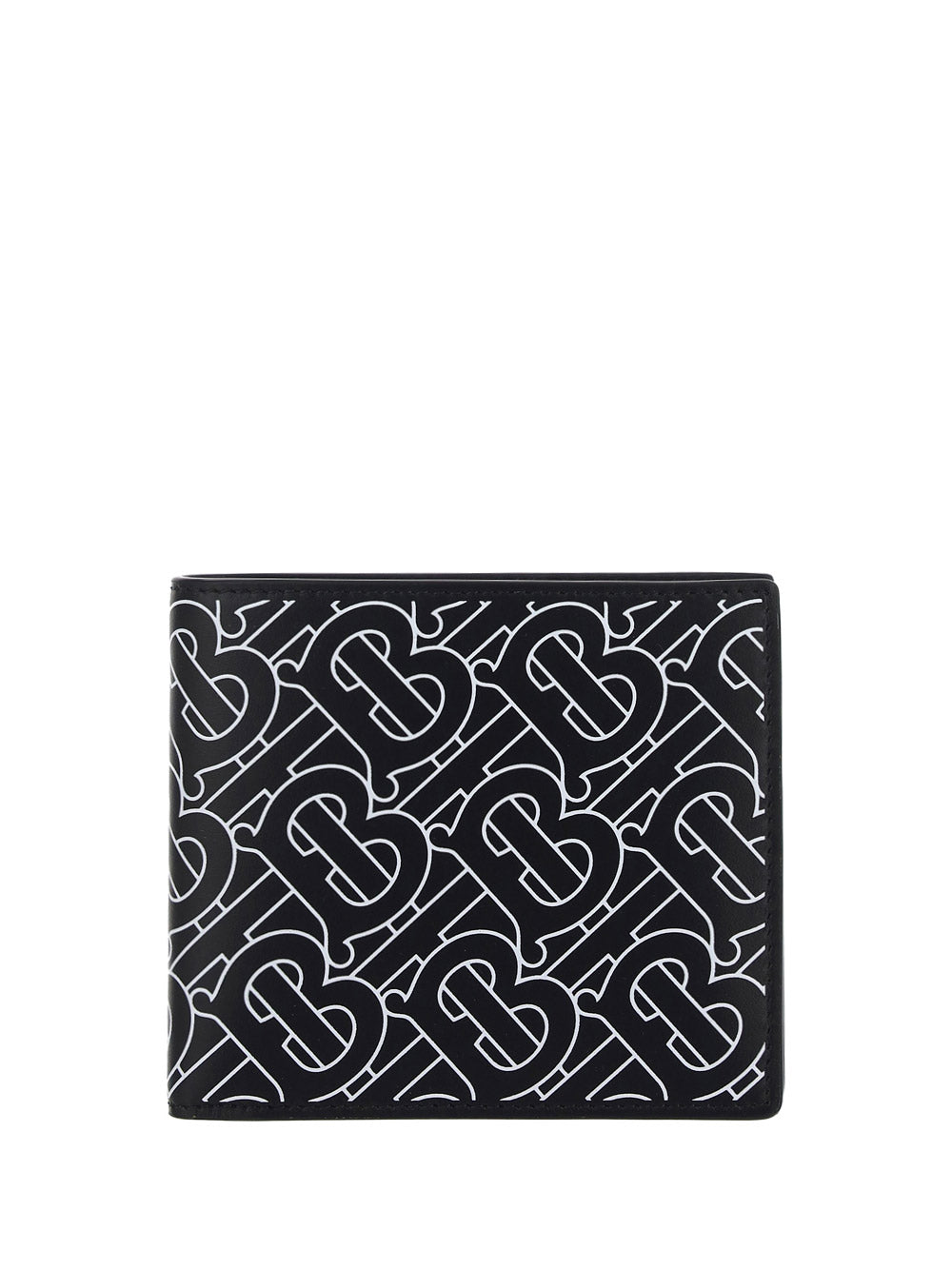 Monogram Print International Bifold Wallet - Black / White