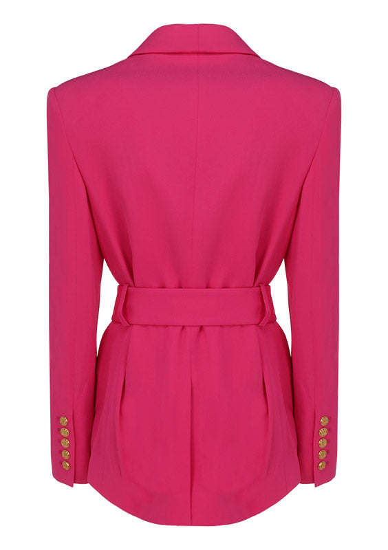 Double-breasted Blazer - Fuchsia
