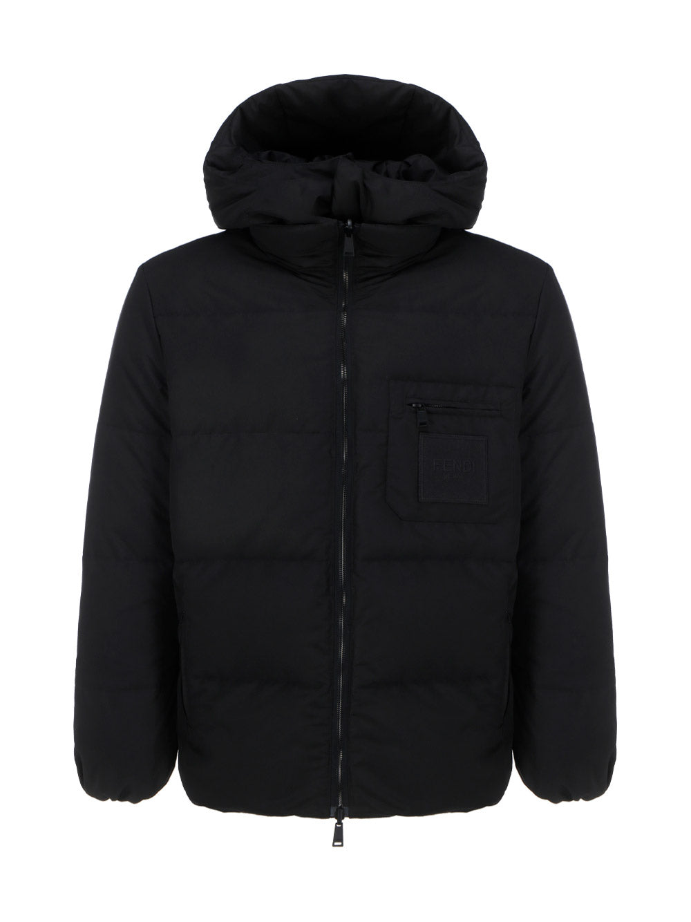 FF Jacquard Motif Puffer - Black / Yellow