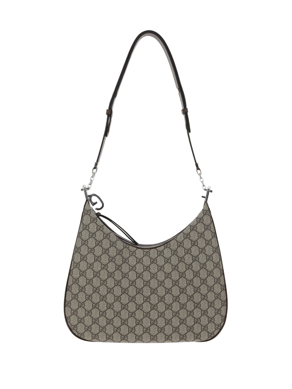 Gucci Attache Large Shoulder Bag - Beige/Ebony