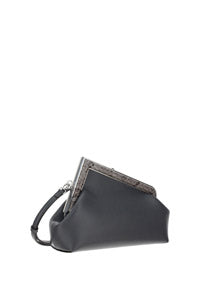 Fendi First Small Bag - Python / Dark Grey