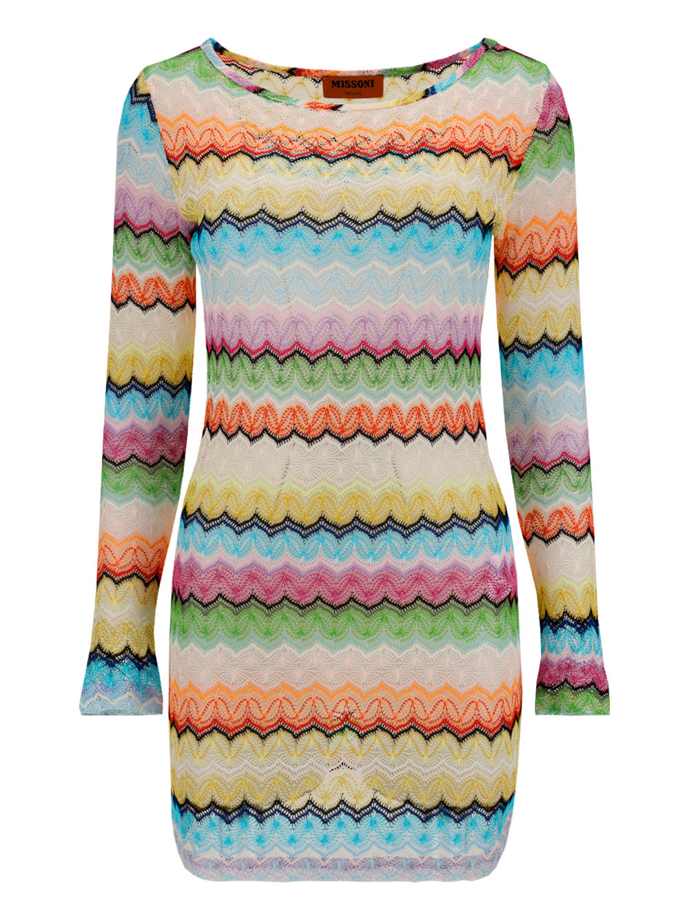 Long Sleeve Mini Dress - Multi