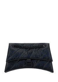 Women's Crush Small Chain Bag Quilted - Black