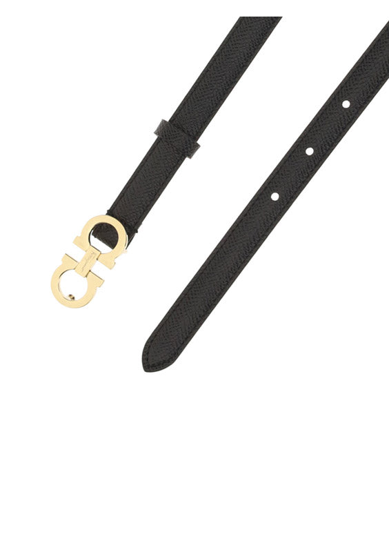 Sized Gancini Belt - Black