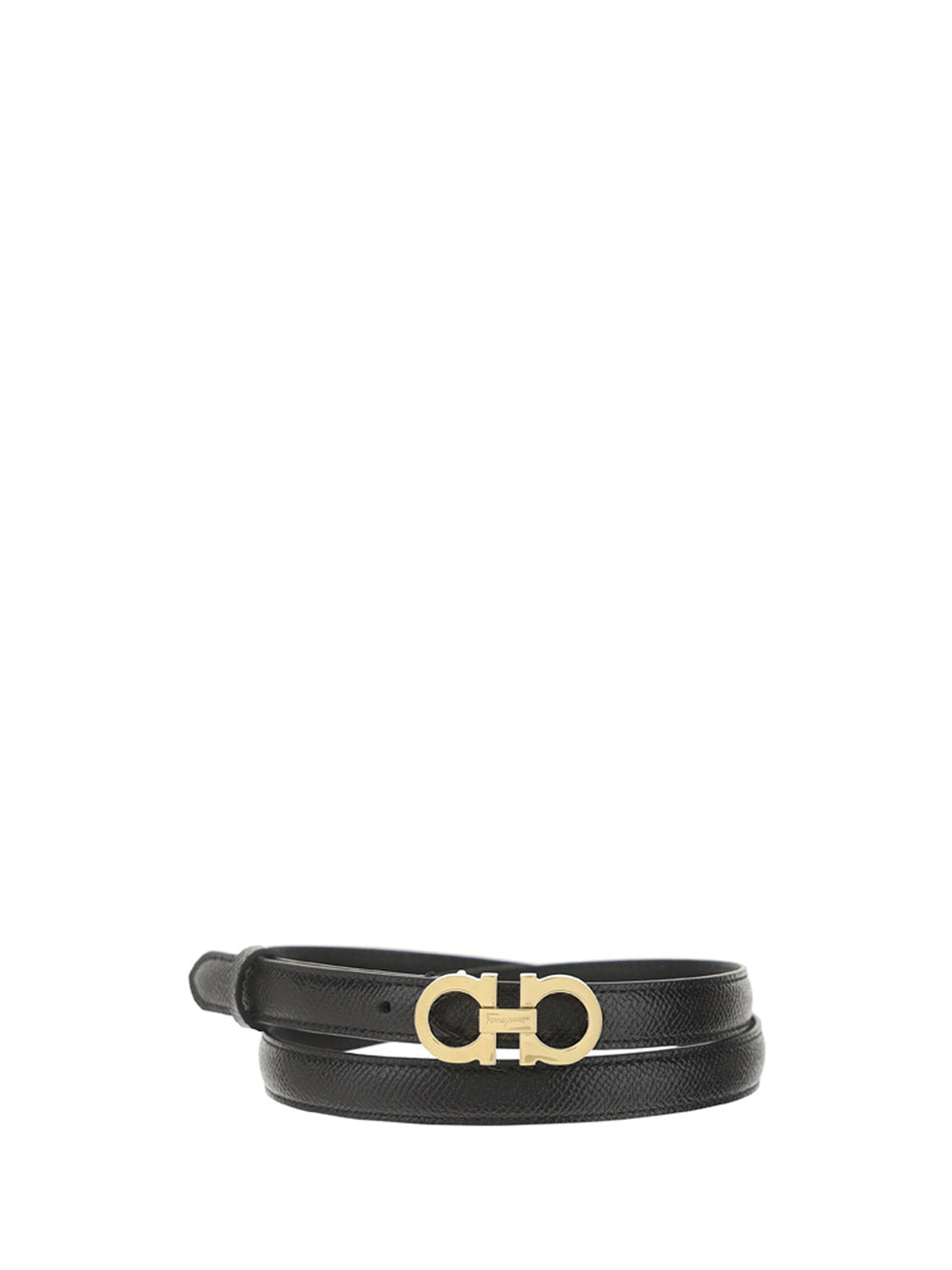 Sized Gancini Belt - Black