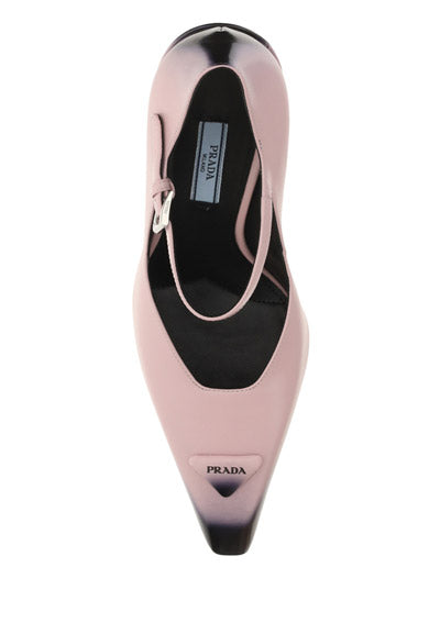 Brushed Leather Pumps - Alabaster Pink