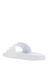 Rubber Summer Vlogo Signature Slide Sandal - White