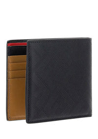 Bi-fold Wallet - Black/Red/Beige