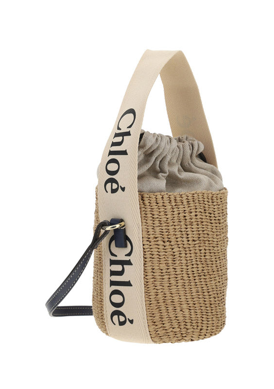 Small Woody Basket - Beige/Blue