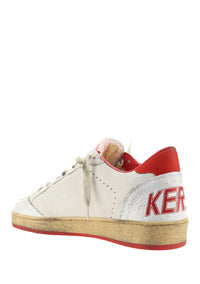 Ball Star Sneakers - White / Red