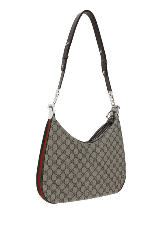 Gucci Attache Large Shoulder Bag - Beige/Ebony