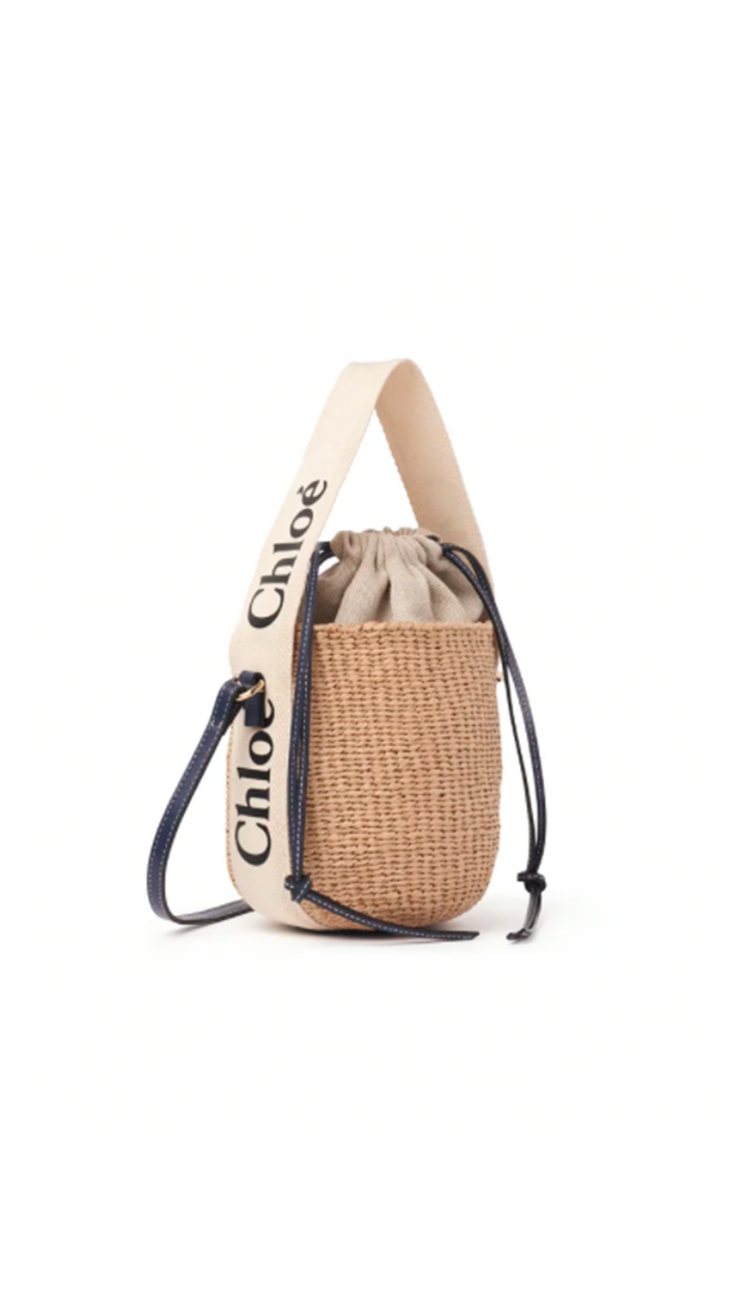 Small Woody Basket - Beige/Blue