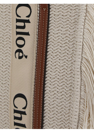 Medium Woody Tote Bag - Off-white