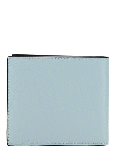 Leather Bi-Fold Wallet - Blue