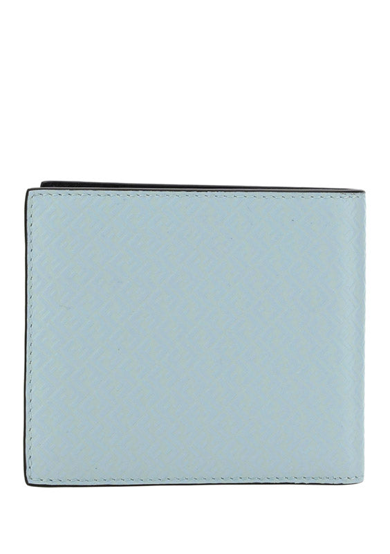 Leather Bi-Fold Wallet - Blue