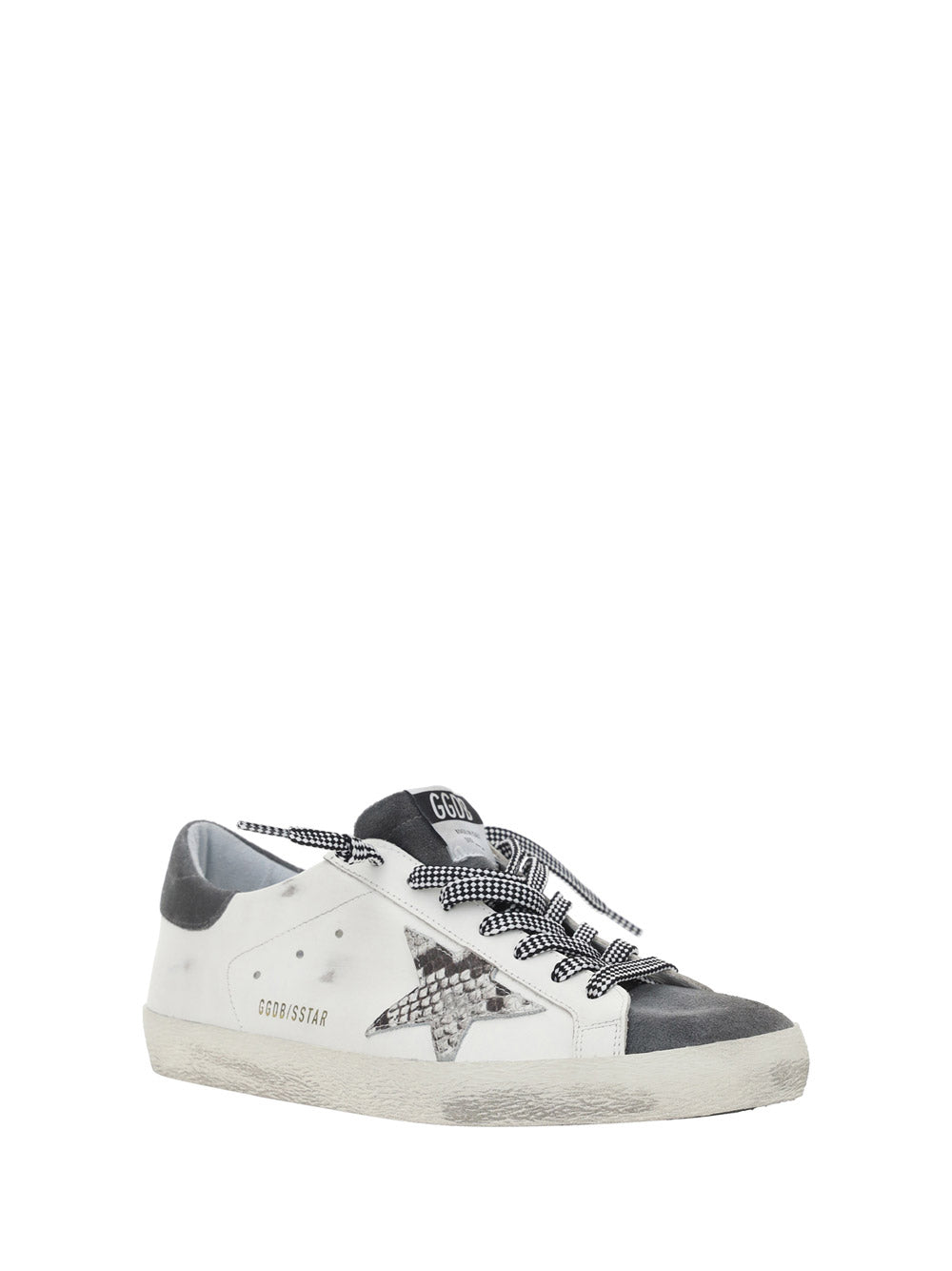 Super-Star Sneakers In Leather and Suede - White / Grey
