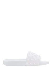 Rubber Summer Vlogo Signature Slide Sandal - White