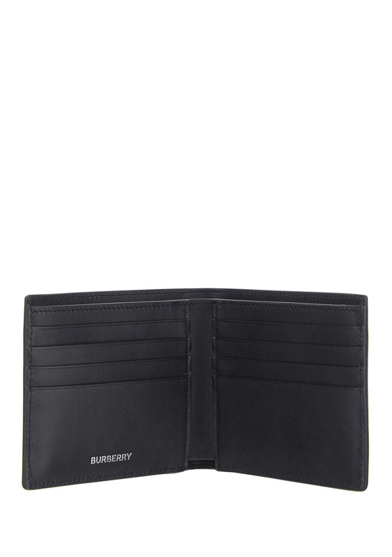Monogram Print International Bifold Wallet - Black / White