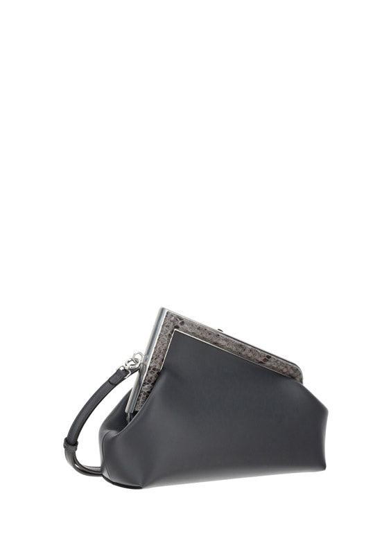 Fendi First Small Bag - Python / Dark Grey