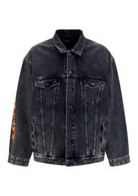Oversized Logo Jacket - Black
