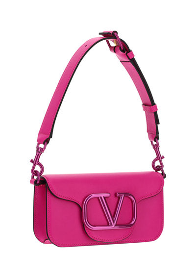 Mini Locò Crossbody Calfskin Bag - Pink PP