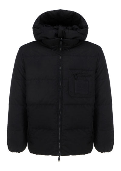 FF Jacquard Motif Puffer - Black / Yellow