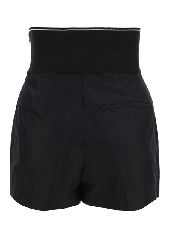 Safari Short in Cotton Tailoring - Black