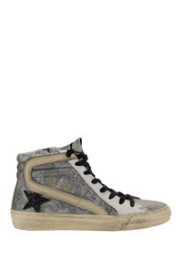 Slide Sneakers - White / Silver