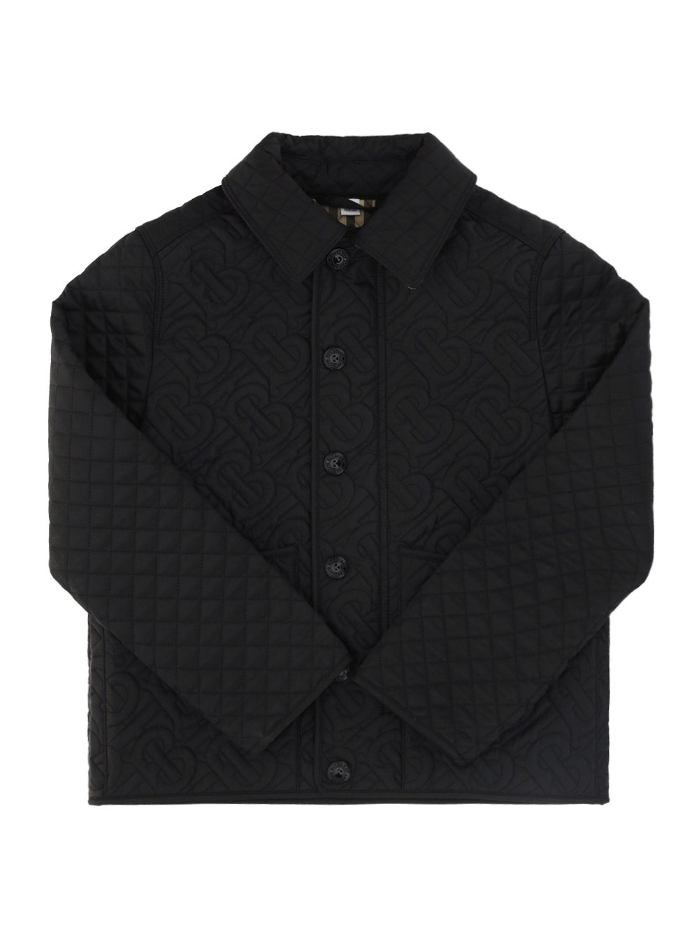 Monogram Quilted Panel Jacket - Black