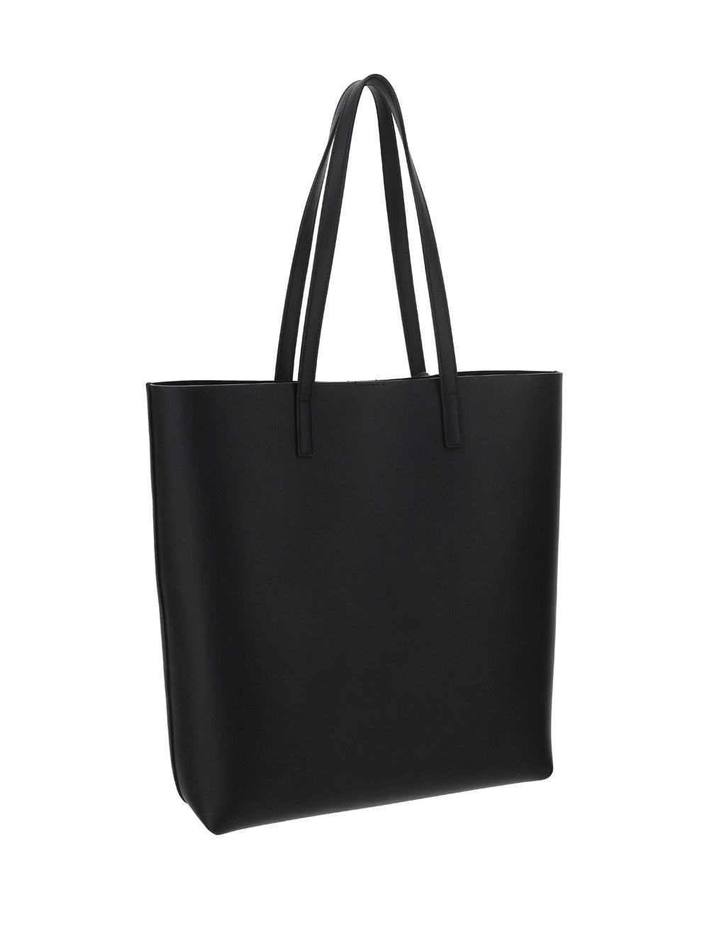 Shopping Bag N/S In Supple Leather - Black
