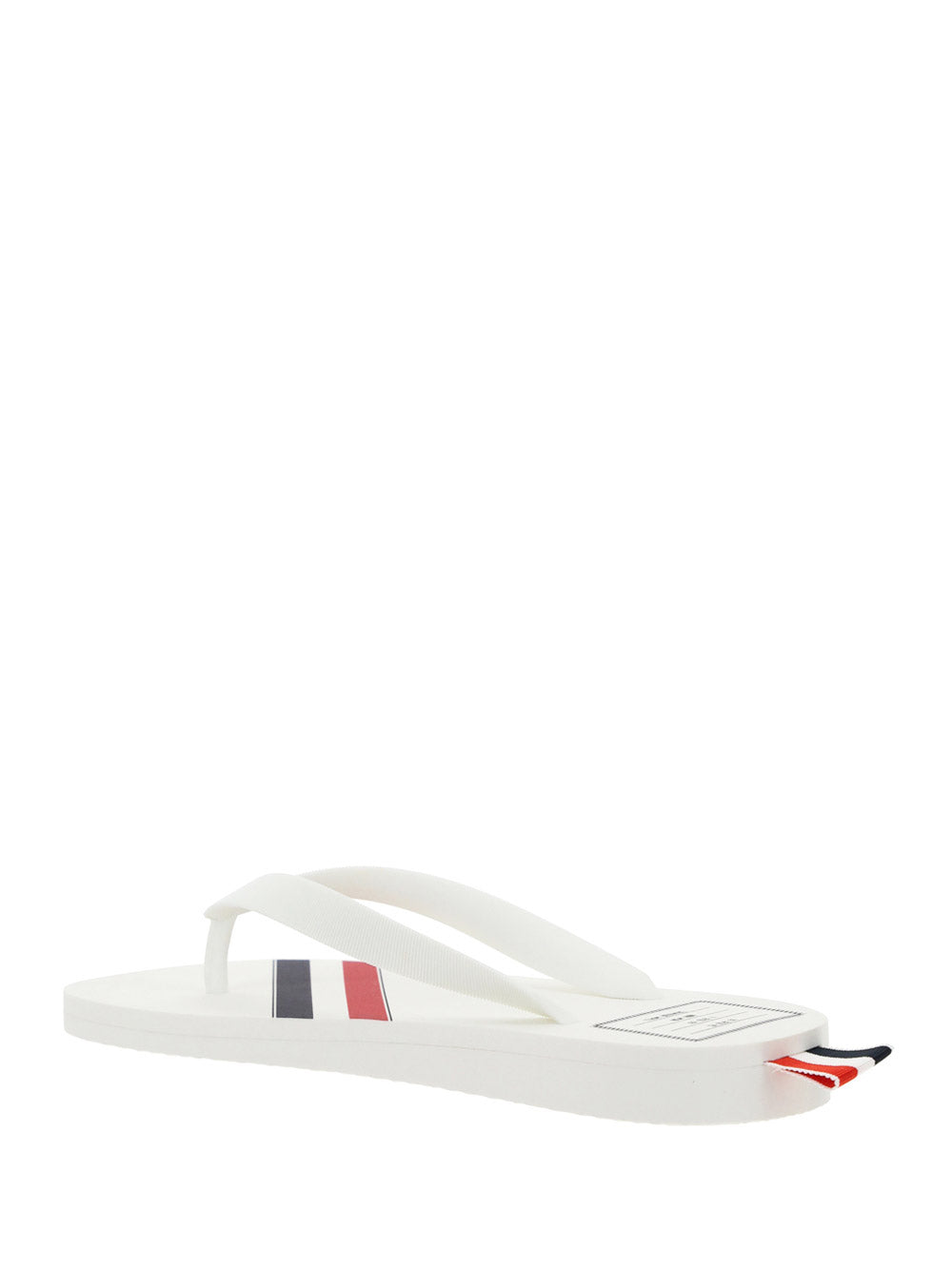 Rubber Stripe Flip Flop - White
