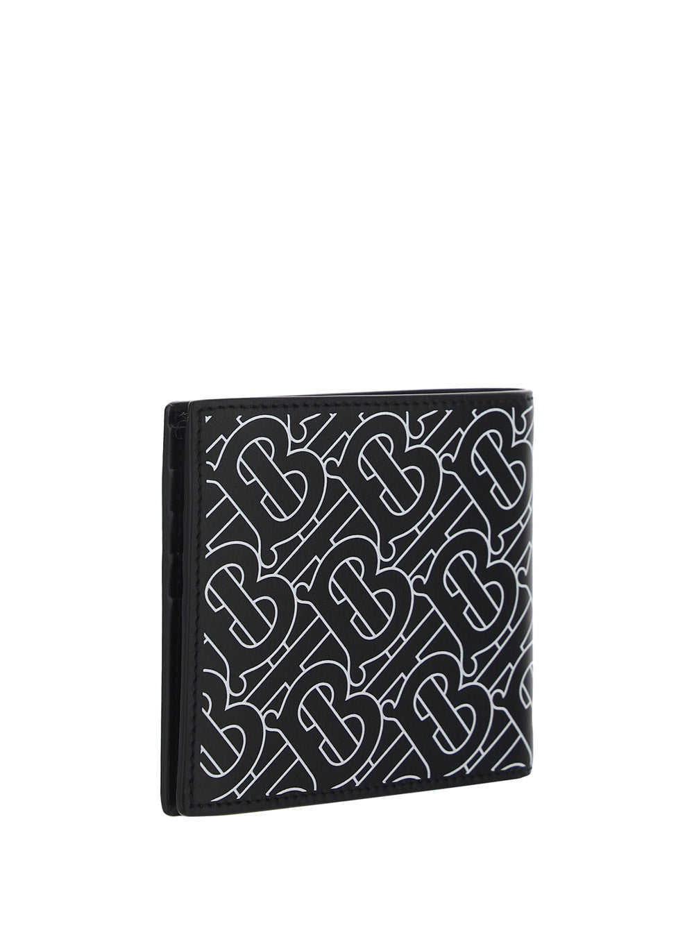 Monogram Print International Bifold Wallet - Black / White