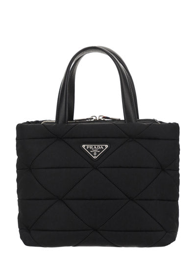 Re-Nylon Padded Tote Bag - Black