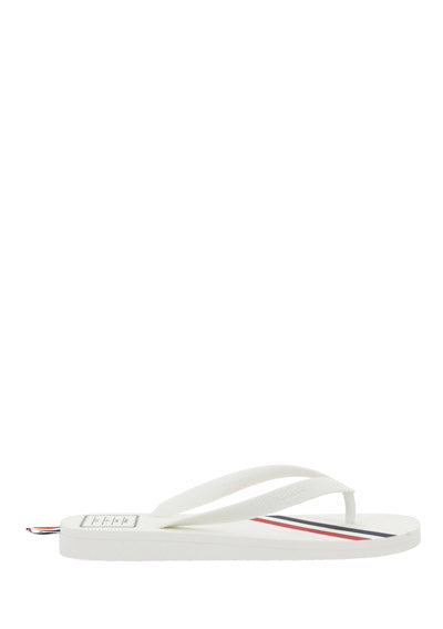 Rubber Stripe Flip Flop - White