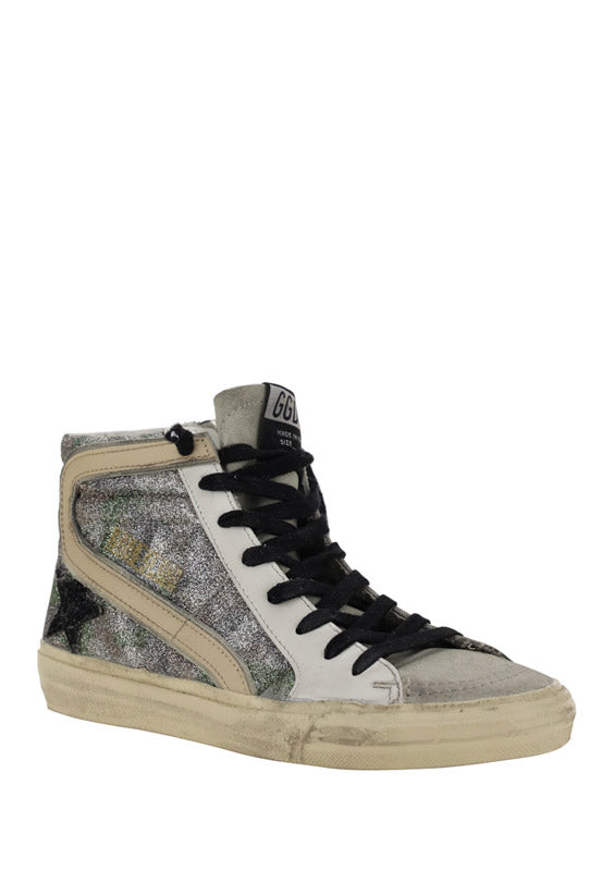 Slide Sneakers - White / Silver
