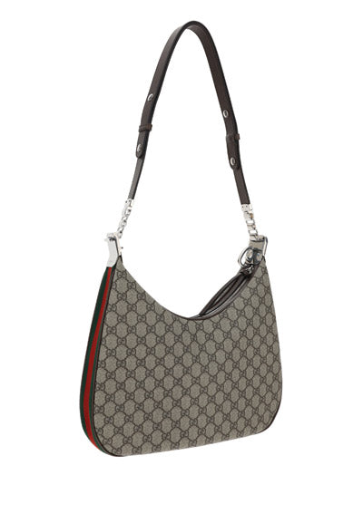 Gucci Attache Large Shoulder Bag - Beige/Ebony