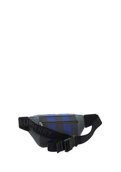 Check Cotton Sonny Bum Bag - Oceanic Blue