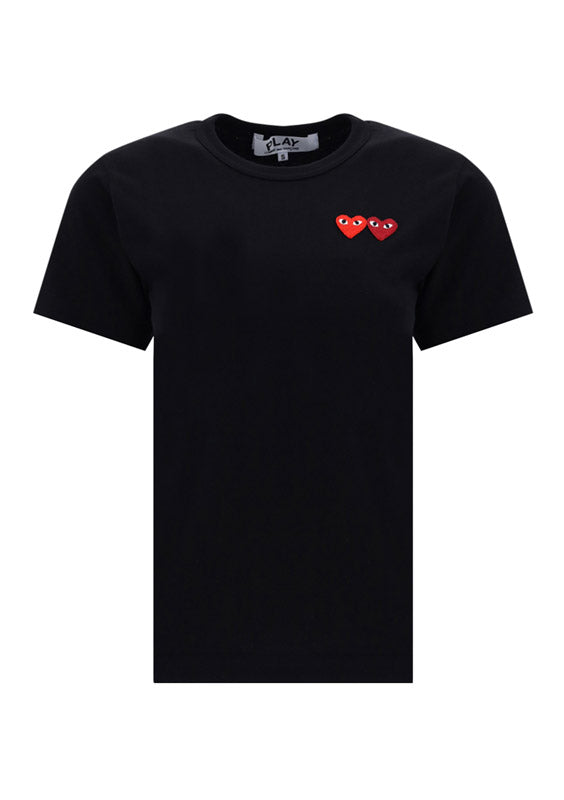 Double Heart T-shirt - Black