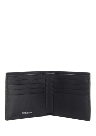 Monogram Print International Bifold Wallet - Black / White