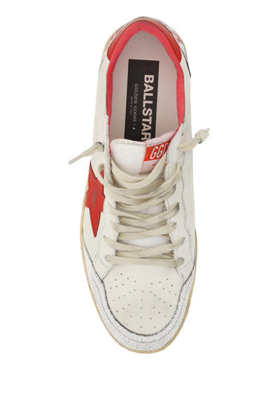 Ball Star Sneakers - White / Red
