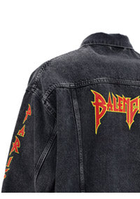 Oversized Logo Jacket - Black