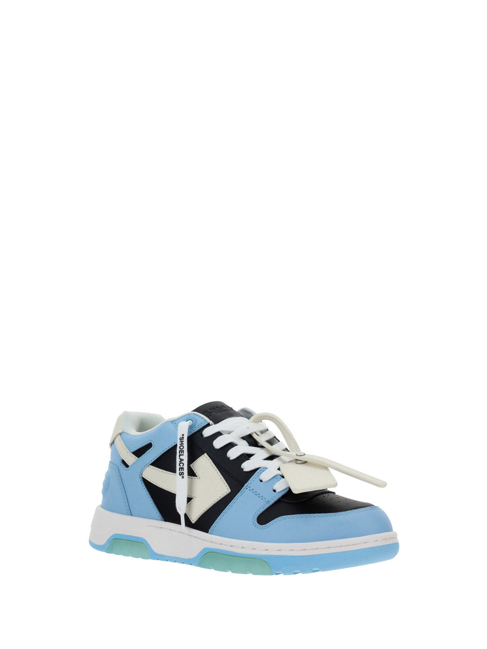 Out of Office Calf Leather Sneakers - Blue/Black/White